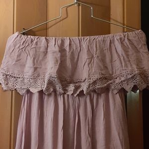 Maxi off/on shoulder dress(new)